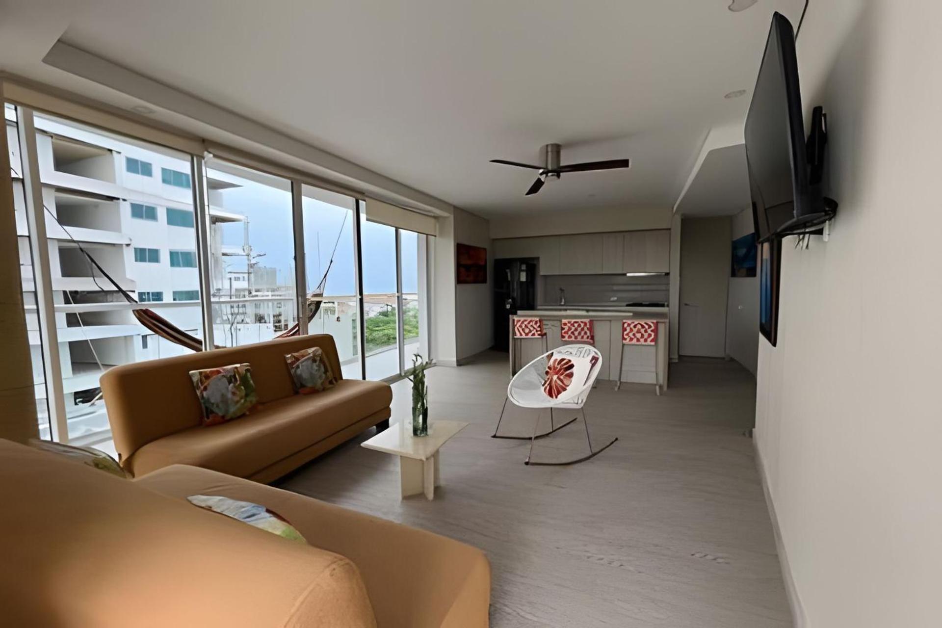 2 Dormitorios Jacuzzi Y Vista Mar. Frente A Playa Cartagena Exterior photo